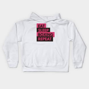 Eat Sleep Boxing Repeat Kids Hoodie